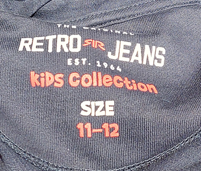 Imagen oficial de Children's hooded sweatshirt ; Retro Jeans ; PEPINO HOODIE publicada por OECD 6