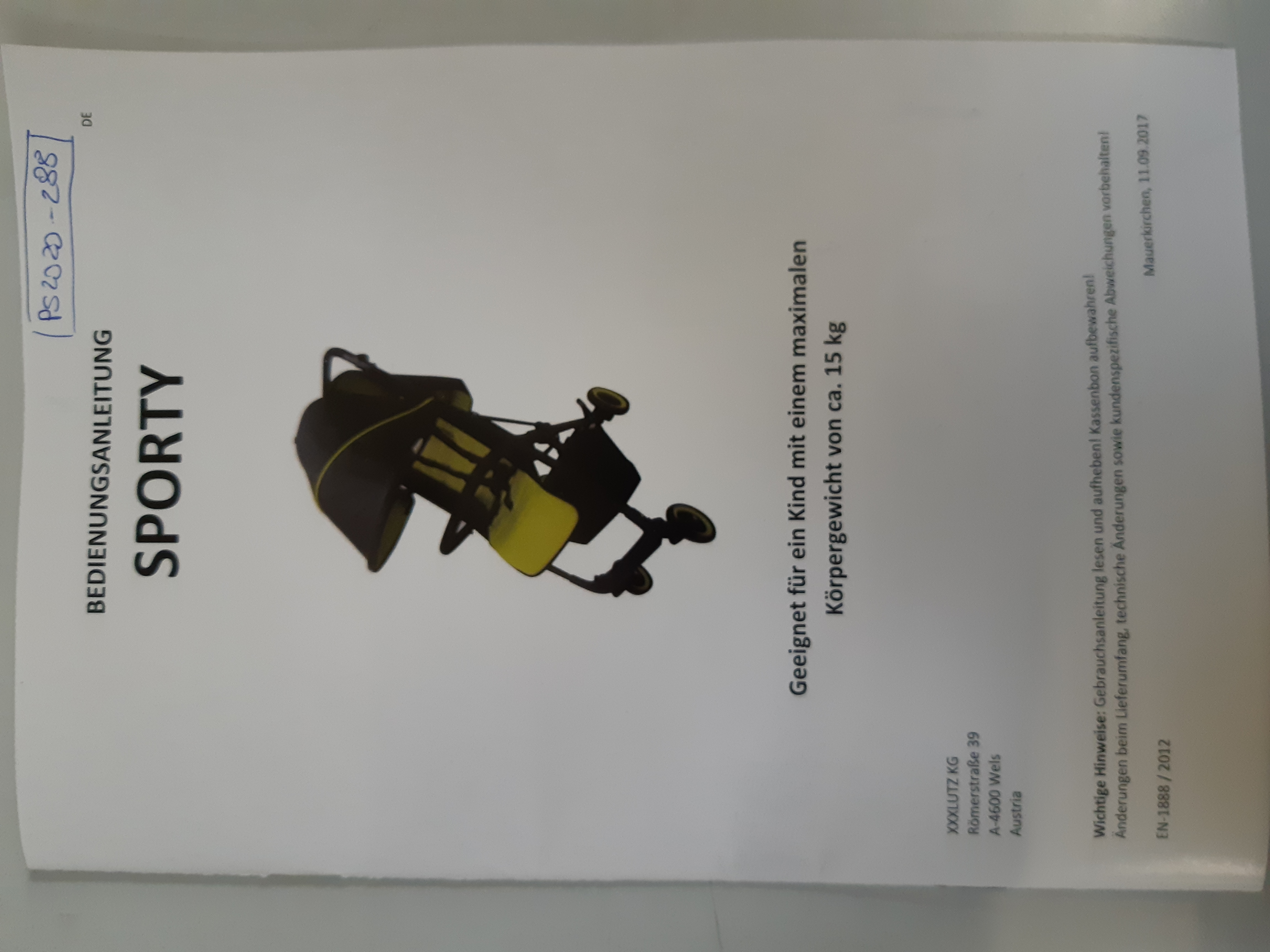 Imagen oficial de Baby stroller ; Jimmylee ; Sporty publicada por OECD 3