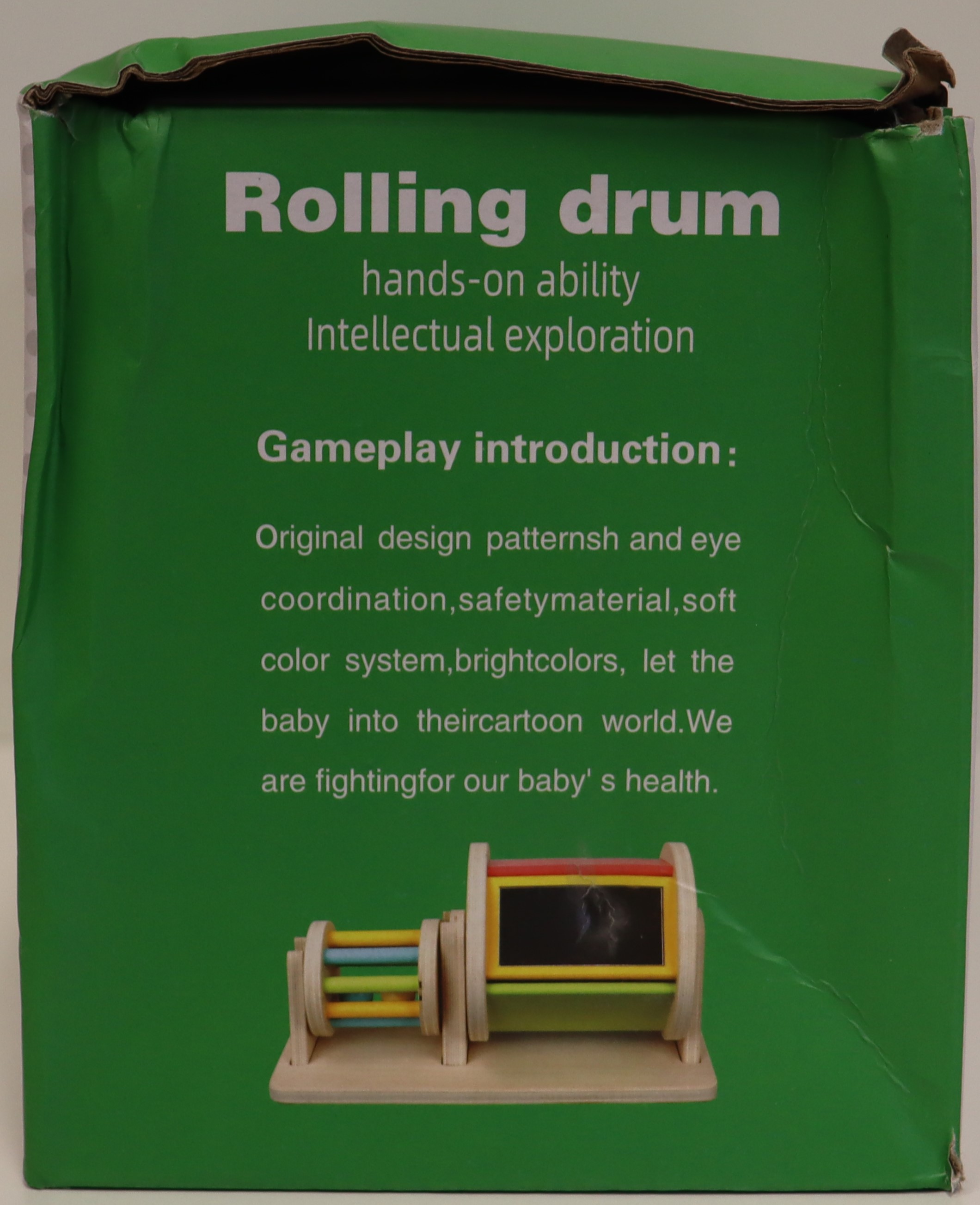 Imagen oficial de Wooden toy set ; Unknown ; Rolling Drum publicada por OECD 2