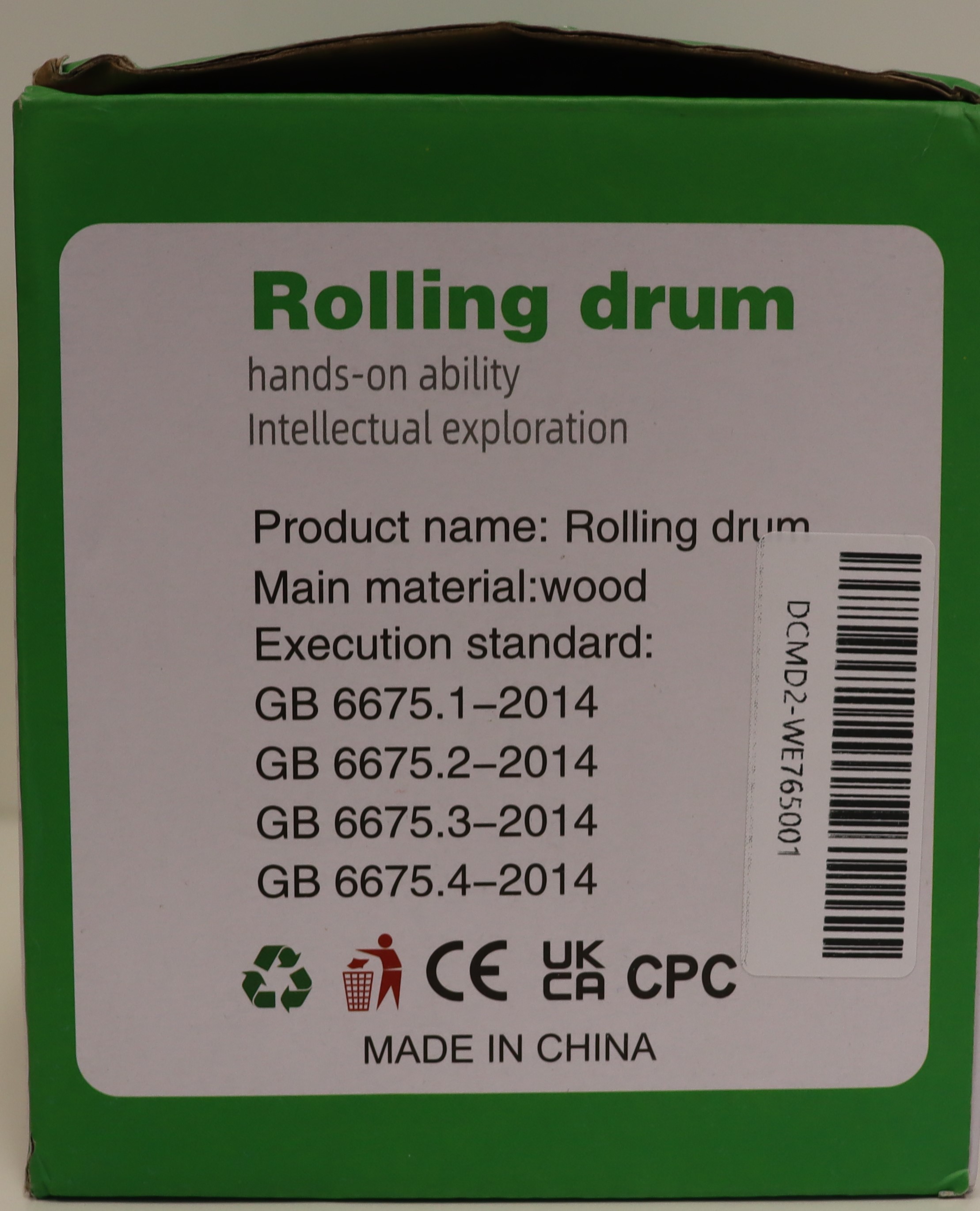 Imagen oficial de Wooden toy set ; Unknown ; Rolling Drum publicada por OECD 3