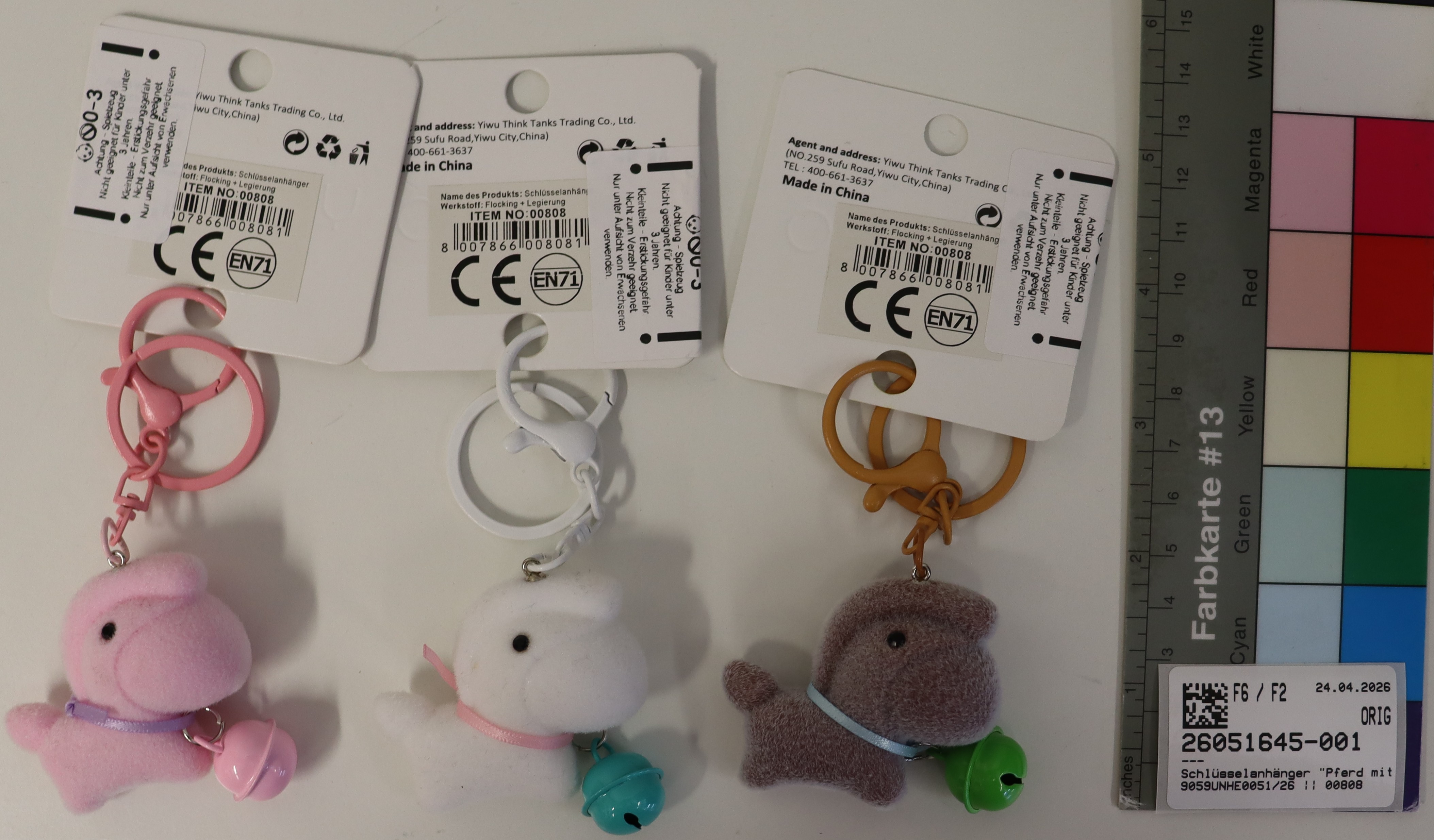 Imagen oficial de Soft toy with key ring ; YOYOSO ; publicada por OECD 3