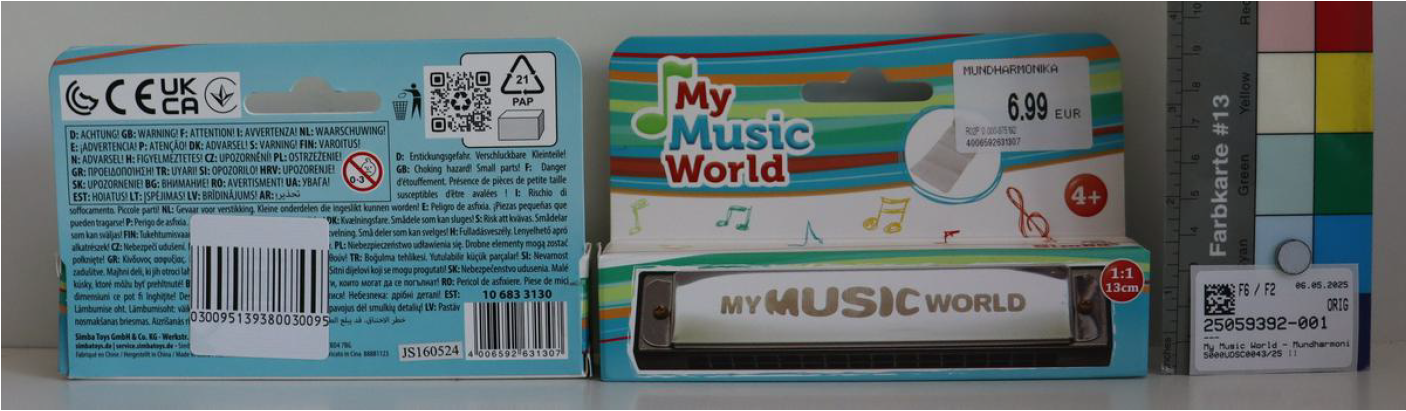 Imagen oficial de Toy harmonica ; SIMBA® TOYS ; My Music World - Mundharmonika publicada por OECD