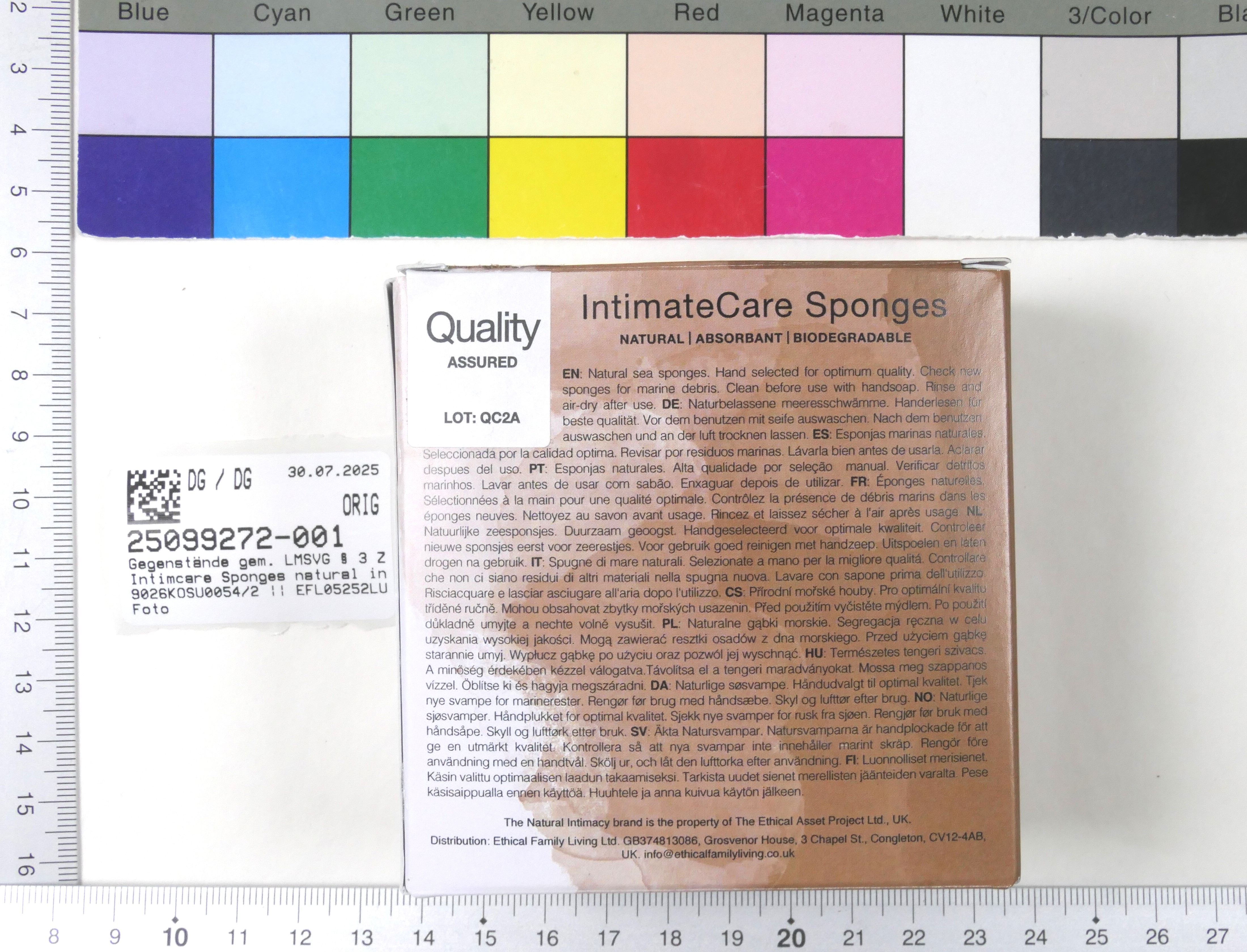 Imagen oficial de Sponges for intimate care ; natural intimacy ; Intimcare Sponges publicada por OECD 2