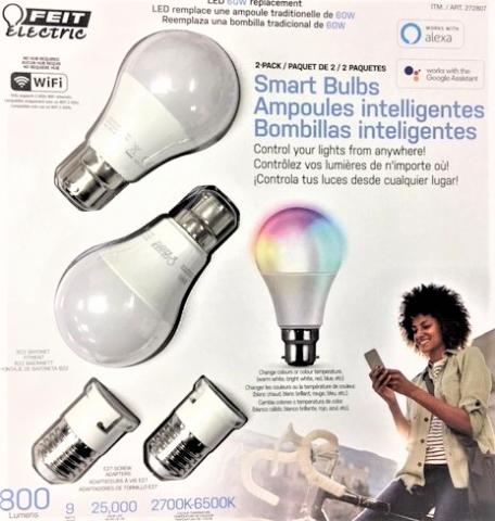 Imagen oficial de Feit Electric 2 Pack Smart Bulbs publicada por OECD