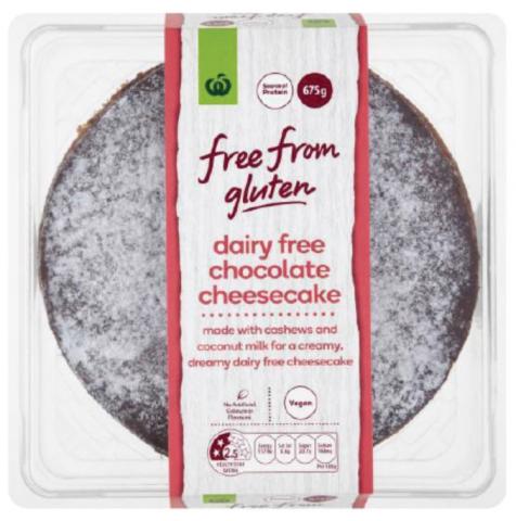Imagen oficial de Free From Gluten Dairy Free Chocolate Cheesecake 675g publicada por OECD