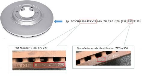 Imagen oficial de Bosch/ACDelco Brake Disc Rotor publicada por OECD
