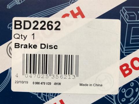 Imagen oficial de Bosch/ACDelco Brake Disc Rotor publicada por OECD 2