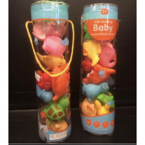 Imagen oficial de Soft Building Assembly Series - Animal Bath Sets and Wind-Up Elephant and Kangaroo publicada por OECD