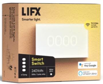 Imagen oficial de LIFX Switch Models LFSWWHT4FAU and LFSWBLKT4FAU publicada por OECD