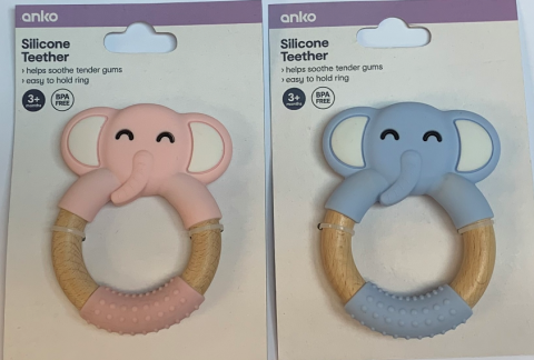 Imagen oficial de Anko Silicone Teether Elephant publicada por OECD