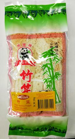 Imagen oficial de Xiong Mao Pai (Panda Brand) Dried Bamboo Fungus 20g publicada por OECD
