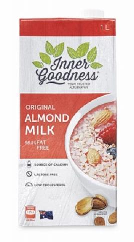 Imagen oficial de Inner Goodness UHT Almond Milk Original 1L publicada por OECD