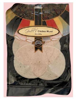 Imagen oficial de Godel’s Chicken Wurst 200g publicada por OECD