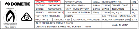 Imagen oficial de Dometic 2 Door Absorption Refrigerator 188L RUA6408X and 224L RUA8408X publicada por OECD 3