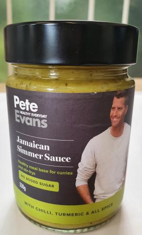 Imagen oficial de Pete Evans Healthy Everyday Jamaican Simmer Sauce 330g publicada por OECD