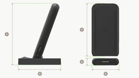 Imagen oficial de Belkin Portable Wireless Charger and Stand - Model WIZ003 publicada por OECD 2