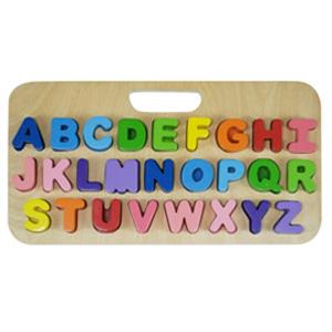 Imagen oficial de Kiddie Connect Carry Around Wooden Puzzle KC5525B Uppercase Letters publicada por OECD