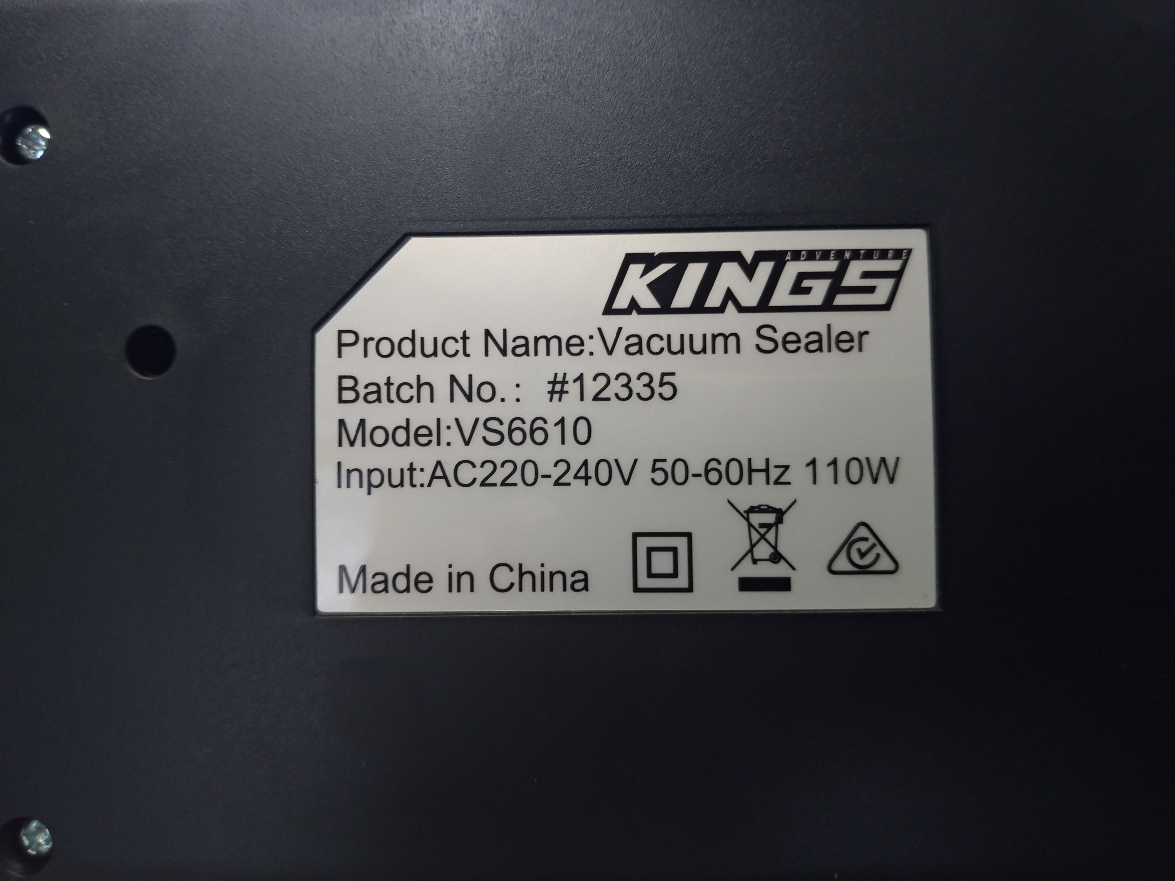 Imagen oficial de Power Cord Set for Adventure Kings Vacuum Sealer publicada por OECD 3
