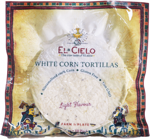 Imagen oficial de White Corn Tortillas Light Flavour 14cm 260g publicada por OECD