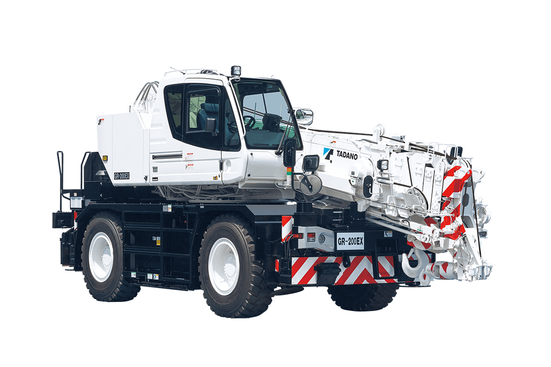 Imagen oficial de Tadano Mobile Rough Terrain Cranes Models GR200 EX-3 and GR160N-4 publicada por OECD