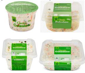 Imagen oficial de Woolworths Classic Coleslaw 110g, 250g, 400g and 800g publicada por OECD