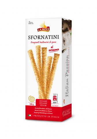 Imagen oficial de La Mole Sfornatini al Sesamo (Grissini Sesame) 120g publicada por OECD