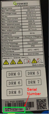 Imagen oficial de Growatt 8.2kw Solar Inverter Model 8000 MTL-S (updated) publicada por OECD 2