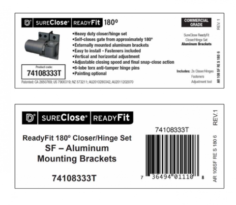 Imagen oficial de SureClose® READYFIT™ 180° Gate Hinge-Closer Kits publicada por OECD 4