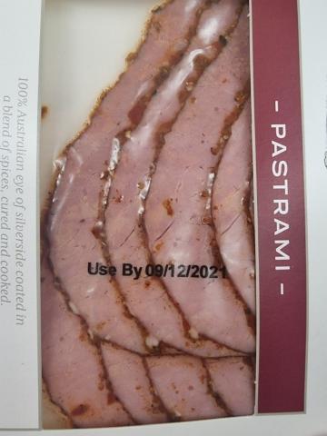 Imagen oficial de Barossa Fine Foods Pastrami 100g publicada por OECD 2