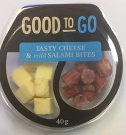 Imagen oficial de Good To Go Tasty Cheese & Mild Salami Bites 40g and Good To Go Tasty Cheese & Cabanossi 40g publicada por OECD