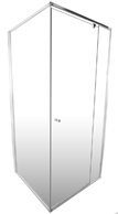 Imagen oficial de Kolder Perimeter Frame Shower Glass Door Panel publicada por OECD
