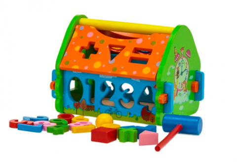 Imagen oficial de Wooden Toy Playhouse Set publicada por OECD