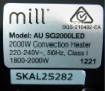 Imagen oficial de Mill Electrical Convection Panel Heater Models AU SG2000LED and AU SG2000LED BK publicada por OECD 3