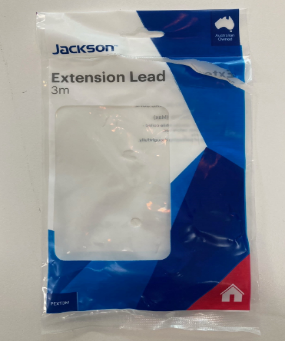 Imagen oficial de Jackson Model PEXT3M 3 Metre Extension Lead publicada por OECD 2