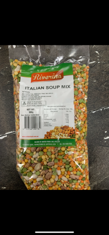 Imagen oficial de Riverina Italian Soup Mix 500g publicada por OECD