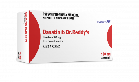 Imagen oficial de Dasatinib Dr. Reddy's dasatinib 50 mg film coated tablet blister pack and Dasatinib Dr. Reddy's dasatinib 100 mg film coated tablet blister pack publicada por OECD 2