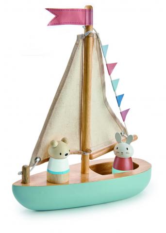 Imagen oficial de Tender Leaf Toys Sailaway Boat publicada por OECD