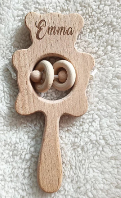 Imagen oficial de Personalised Wooden Rattle publicada por OECD 2