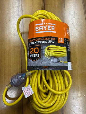 Imagen oficial de Bayer B15A20 Heavy Duty 240V 15A 20m Extension Lead publicada por OECD
