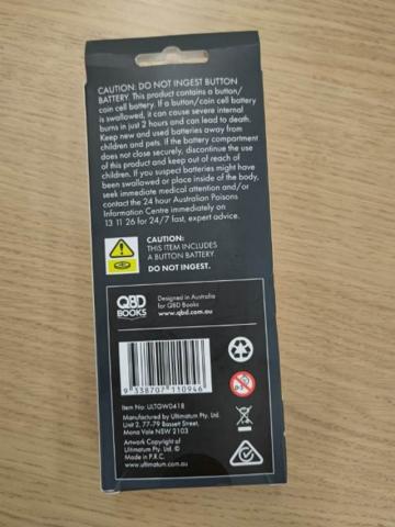 Imagen oficial de Hands Free Reading Book Light - Black publicada por OECD