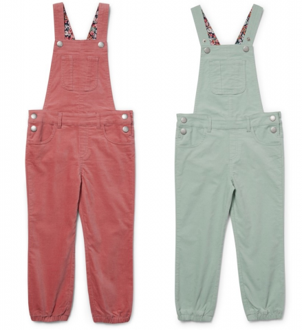 Imagen oficial de The 1964 Denim Company Toddler Girls Micro Corduroy Dungarees, Kids Overalls publicada por OECD