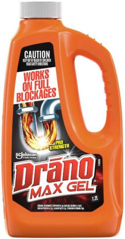 Imagen oficial de SC Johnson & Son - 1.2L Drano Max Gel drain cleaner publicada por OECD