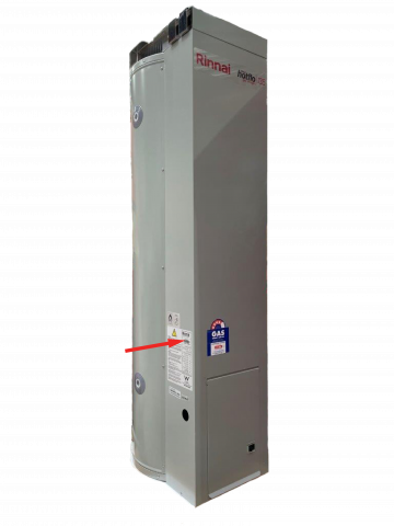 Imagen oficial de Hotflo gas storage water heater 135 litre capacity publicada por OECD 3