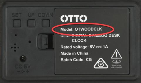 Imagen oficial de Officeworks Limited - OTTO Digital bamboo desk clock publicada por OECD 3