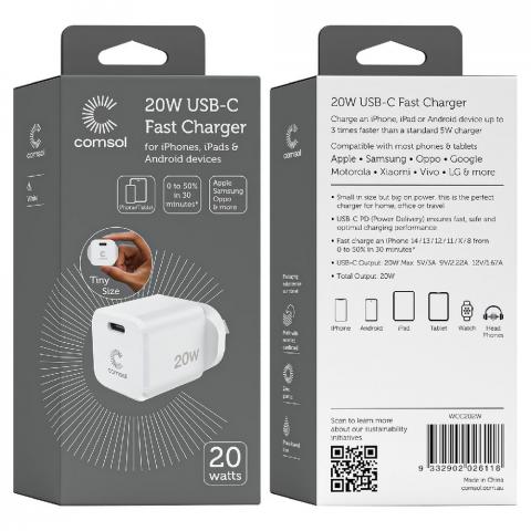 Imagen oficial de Comsol 20W USB -C Wall Charger - sold at Officeworks publicada por OECD 4
