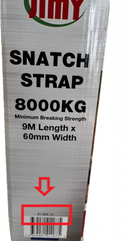 Imagen oficial de Vehicle recovery and snatch straps publicada por OECD 2