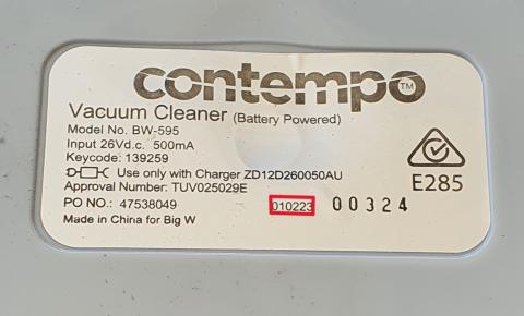 Imagen oficial de Contempo Handstick Vacuum publicada por OECD 3