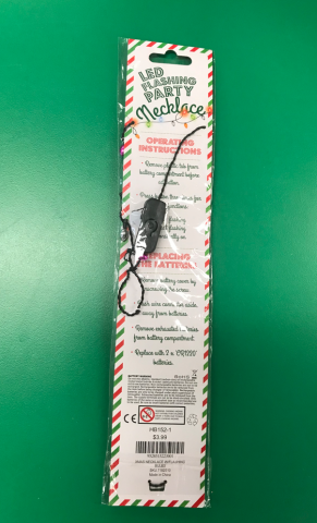 Imagen oficial de Hot Bargain International Pty Ltd - Christmas lights LED flashing party necklace publicada por OECD 2