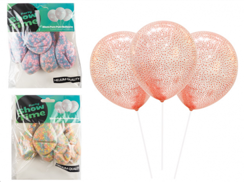 Imagen oficial de 30cm pom pom balloons publicada por OECD