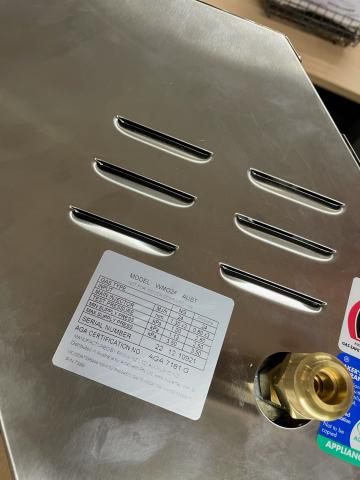 Imagen oficial de Airatherm WMO24NG and WMO24LP gas outdoor radiant heater publicada por OECD 2
